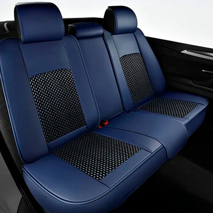 Fundas Completas para Asientos de Coche en cuero Italiano universal + REGALO: alfombrillas completas incluidas
